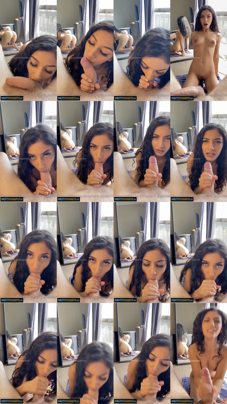 OnlyFans JasminX BG Dildo Ride Mirror View BJ Cums On Tits preview