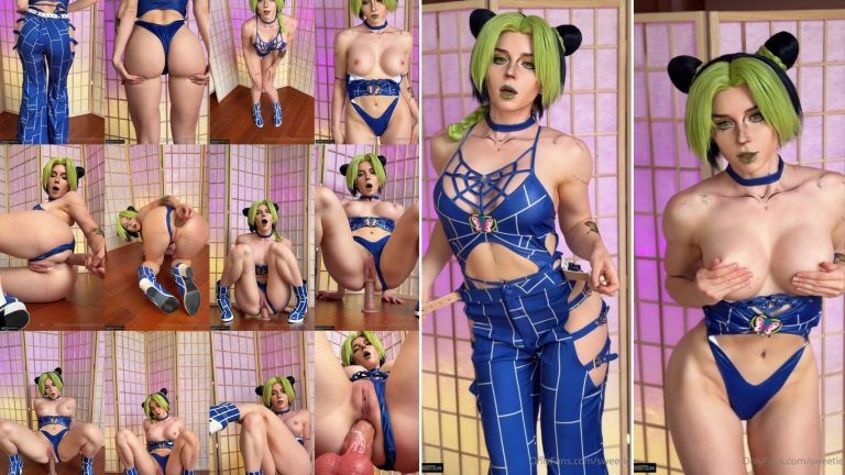 OnlyFans Sweetie Fox JOJO Cosplay Video collage