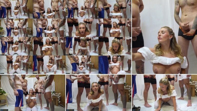 OnlyFans Bonnie Blue Five Minutes Bukkake collage